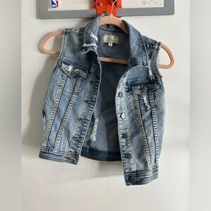 Chiqle Kids Architect Blue Denim Vest  - S